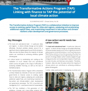 The Transformative Actions Program (TAP)