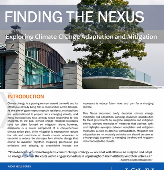 Finding the Nexus: Exploring Climate Change Adaptation and Mitigation