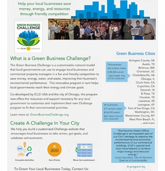 Green Business Challenge: brochure