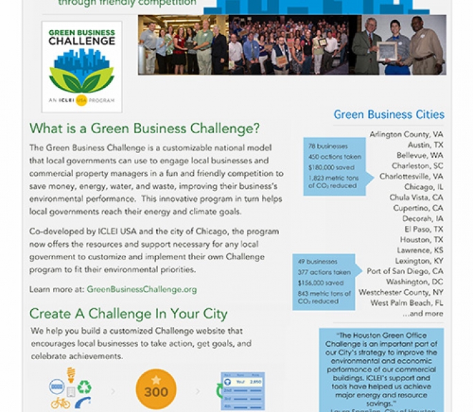 Green Business Challenge: brochure