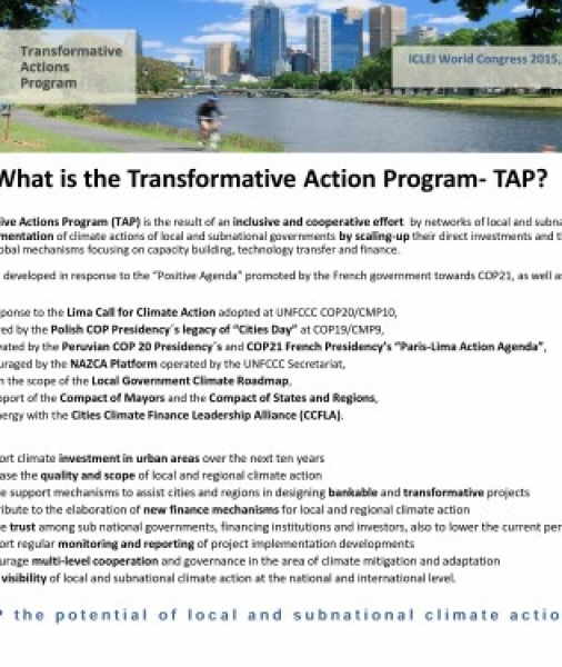 What  is the Transformative Action Program – TAP?