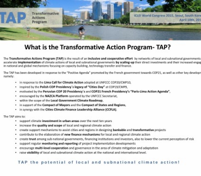 What  is the Transformative Action Program – TAP?