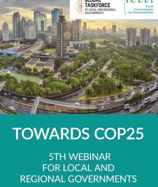 Towards COP25 – 5th webinar for local and regional governments
